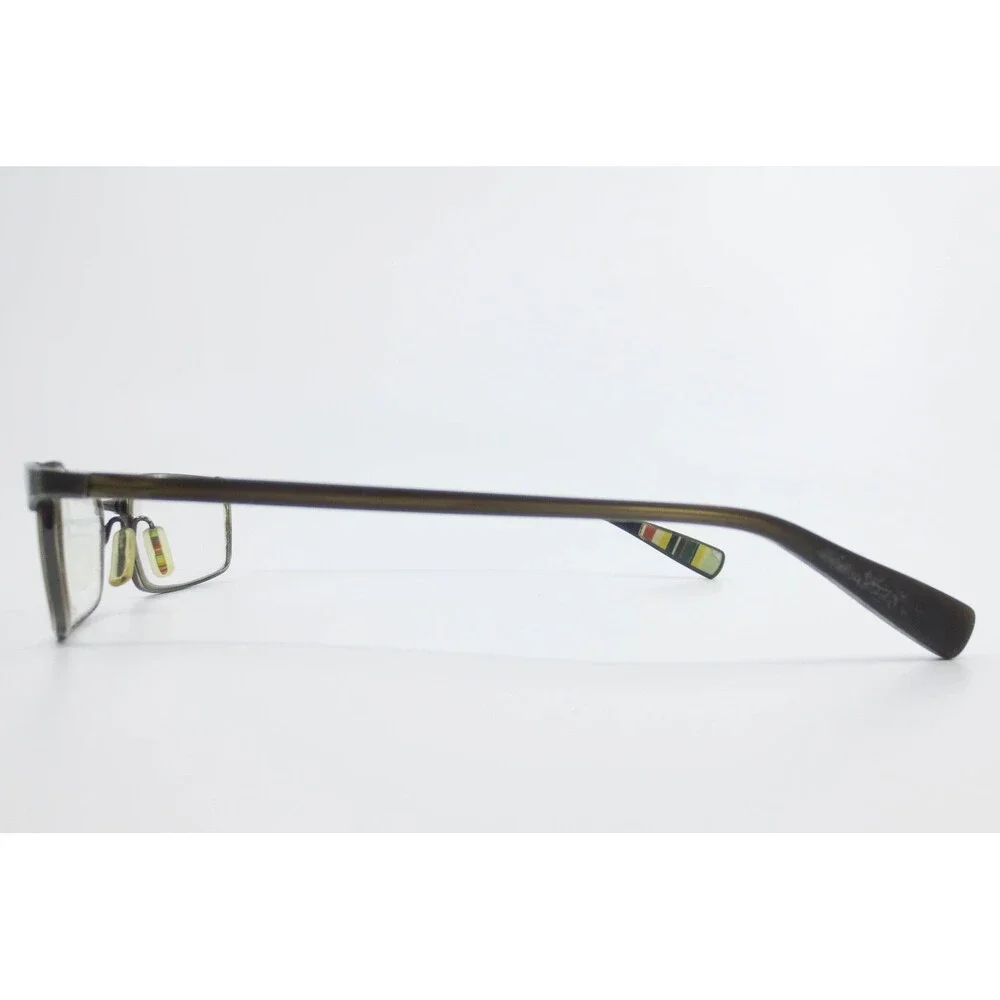 Paul Smith PS-1002 Dark Olive Rectangular Eyeglasses Frames 54-17-135 Stripe